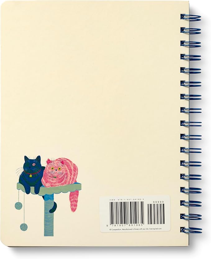 Compendium Spiral Notebook – Be Who You Are. Love What You Love. – A Designer Spiral Notebook with 192 Lined Pages, College Ruled, 7.0" W x 9.25" H