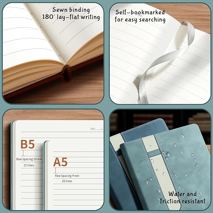 Bliver Personalized Leather Journal Custom Notebook Customized Engraved Journal Gift for Friends, Coworker,Graduation,Teacher