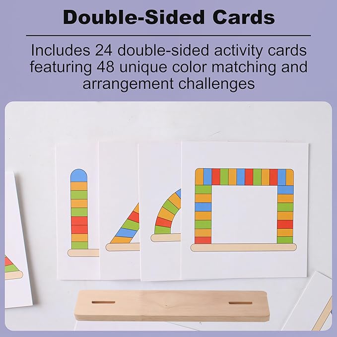 Dementia Activities for Seniors - Wooden Color Matching Clip Game Designed for Alzheimers Elderly, Activities & Memory Games for Dementia Seniors Patients