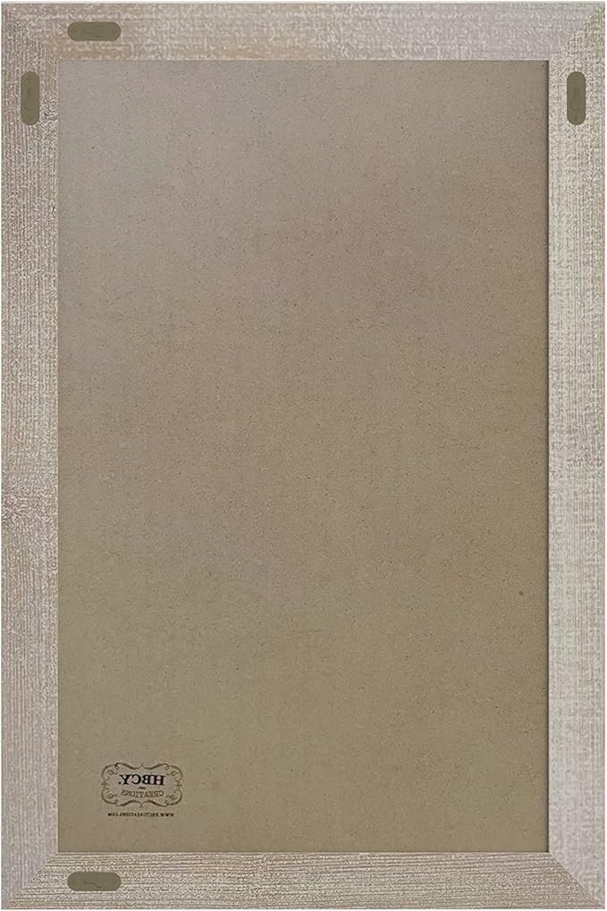 HBCY Creations 20" X 30" Weathered Lightwash Solid Wood Frame Wall Chalkboard, Magnetic Surface, Home Décor, Restaurant & Café Menus, Blackboard, Includes Chalk, Eraser & Hanging Hardware