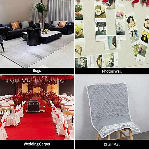 MILEQEE Double-Sided Tape Strong and Tough, Extra Large 3.2in x 66FT(20m), Durable Duct Cloth Carpet Rugs Fiberglass Mesh Tape, High Stickiness 2 Sided, Multipurpose Removable Residue-Free, Easy Tear