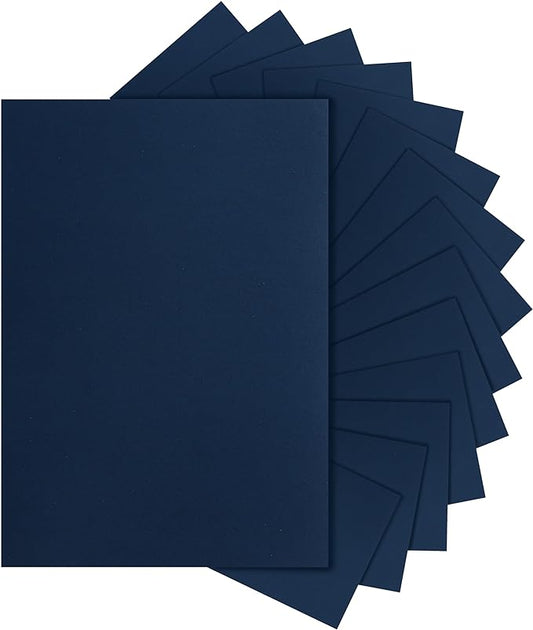 Silunkia 40 Sheets Navy Blue Cardstock 8.5 x 11 Scrapbook Paper, 75lb Heavyweight Blue Card Stock Printer Paper for DIY Card Making, Greeting Cards, School Crafts, Wedding Invitations, Thank You Cards