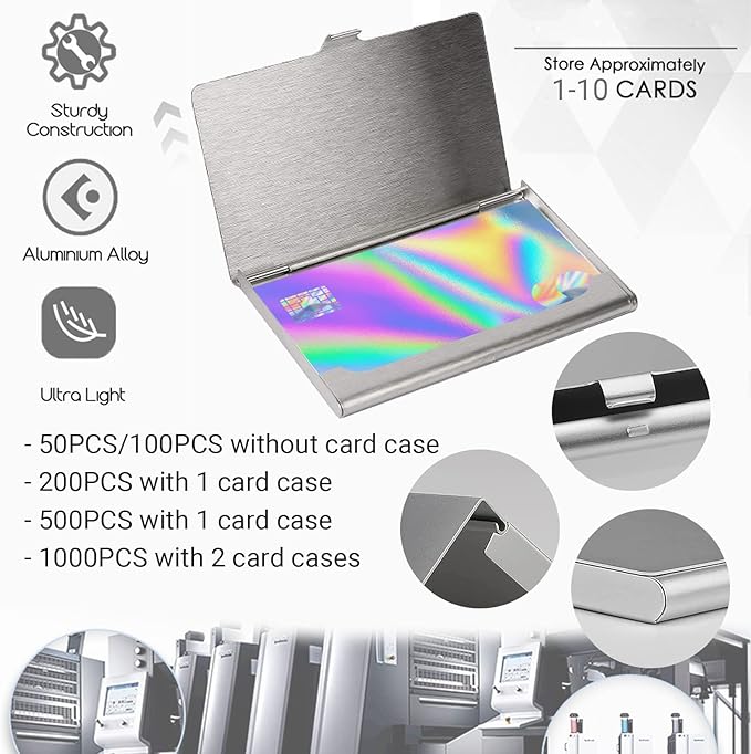 Custom Business Cards Double-Sided Personalized Stationery | Professional 300GSM Matte Paper for Small Business | 3.5x2 Inch
