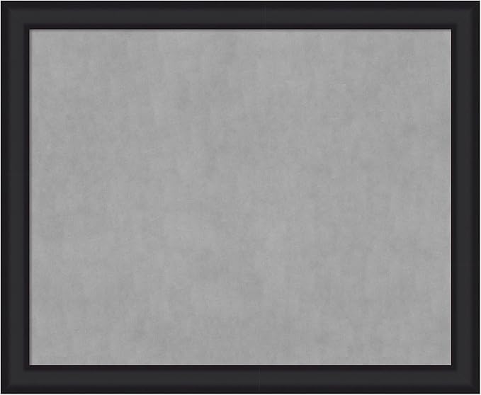 Amanti Art Black Framed Magnetic Board 37x45 X-Large Vision Board for use with Magnets, 100% Metal Sheet to Display Items as Office Decor or for Home Organization in mudroom, Kitchen or Kids Room