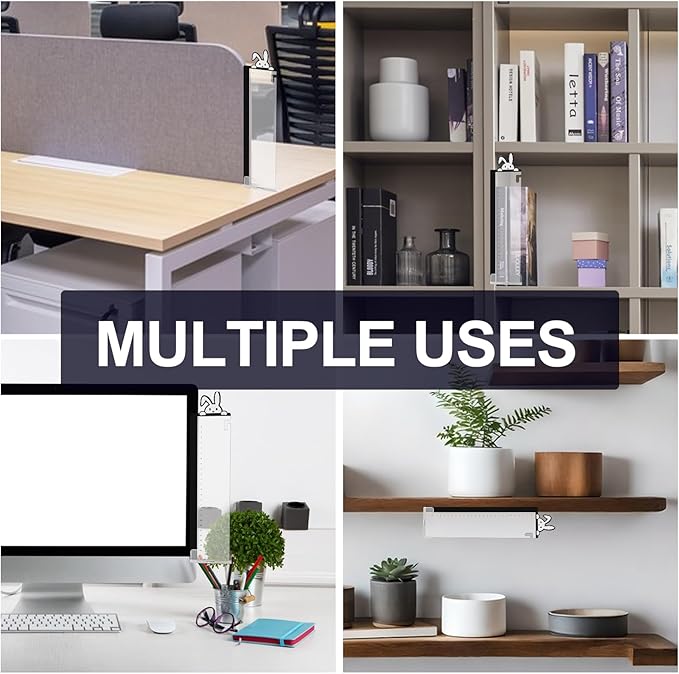 2pcs Office Desk Accessories Monitor Memo Board Computer Message Board Office Supplies for Women Men Computer Sticky Note Holder Home Desktop Message Office Decor (Bunny with Pen Monitor Memo Pad)