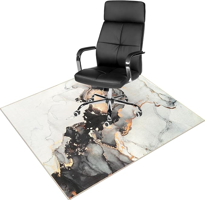 Anidaroel Office Chair Mat for Hardwood/Tile Floor, 48"x60" Desk Chair Mat for Office Gaming, Under Desk Rug for Rolling Chair, Anti-Slip Computer Chair Mats, Low-Pile Carpet Protector Rug