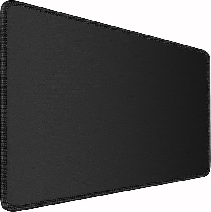 Large Gaming Mouse Pad, 31.5x15.7 inch Large Extended Computer Keyboard Mouse Mat, Water Resist Non-Slip Mousepad Rubber Base Long XXL Desk Mouse Pad for Work & Gaming, Office & Home, Black
