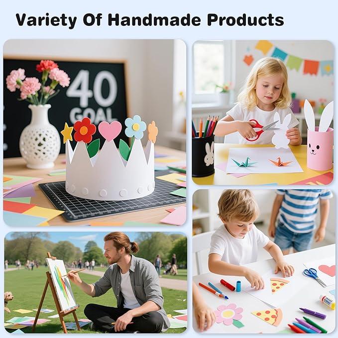 Cardstock 8.5 x 11, Thick Printer Paper 75 lb/200 gsm, 40 Sheets Card Stock White, Heavy Card stock, White CardStock Paper for Invitations, Diy Cards, Business Cards, Menus, Crafts, Drawing etc
