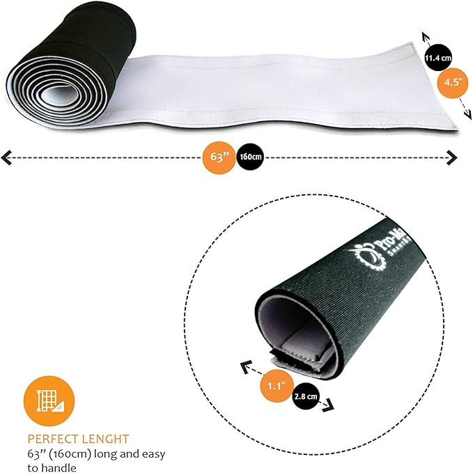 Premium 63'' Cable Management Sleeve, Best Cords Organizer for TV On Wall, Desk, Computer, Office, Home - DIY Adjustable Reversible Black and White Neoprene Cord Hider Wire Cover Concealer Wrap