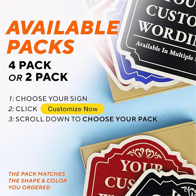 Custom Decorative Outdoor Metal Sign - Personalized Aluminum Driveway Sign, Waterproof, Made In USA - Design 3 Black Charcoal 10x7 In