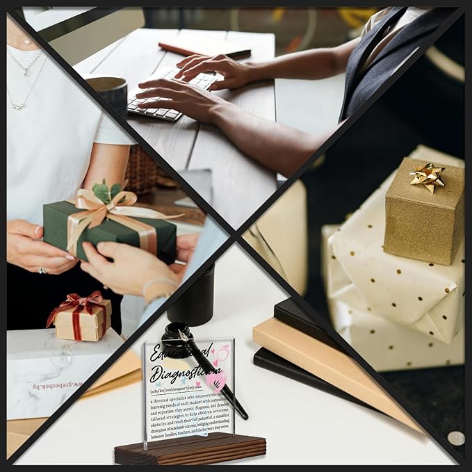 Educational Diagnostician Gifts, Thank You Desk Sign for Special Education Evaluation Staff, Appreciation Plaque for Learning Specialists, Office Decor Recognition PA037