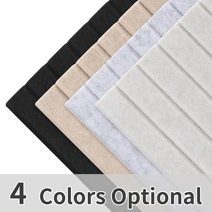 Smarpau Large Cork Board for Walls, 48"x36" Bulletin Board, 12 Pack Slat Felt Wall Tiles with Pushpins Removable Security Tabs, Pin Board for Office Wall Organizer Protector -Grey