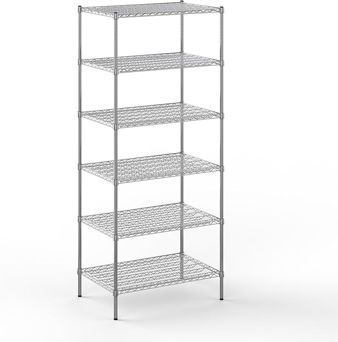 Regal Altair 24" Deep x 36" Wide x 86" Height Wire Shelving Kit | 6-Tier | NSF Commercial Storage Rack Unit