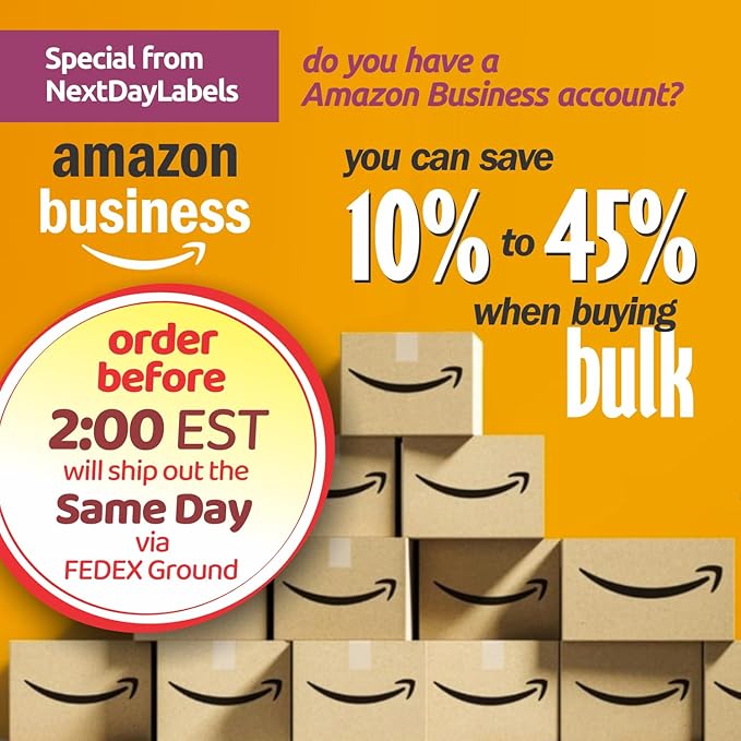 NextDayLabels - W-2 4-Up Employee Tax Forms, Instructions on Back" for 2025, for Laser/Inkjet Printer. Compatible with QuickBooks and Accounting Software (Pack of 100 Sheets & Self Seal Envelopes)