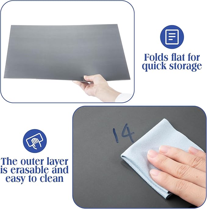 Crtiin 24 Pcs Privacy Folders for Students Desk Dividers Standard School Privacy Cardboard Board Testing Dividers Shield for Classroom Teacher Supplies Keep Eyes from roving(Simple)