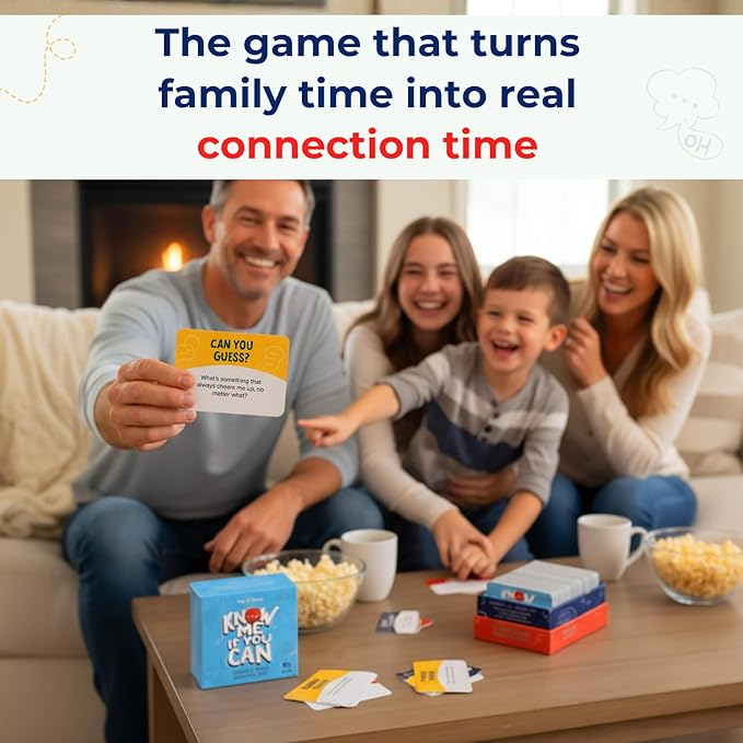 Big Life Journal - Know Me If You Can Connection Game, Fun Family Game for Kids, Teens & Adults, 160 Cards to Spark Conversation, Gratitude, Build Emotional Intelligence & Create Lasting Memories