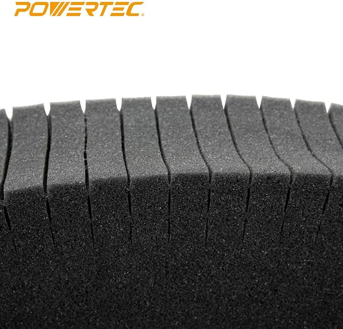 POWERTEC Tool Box Foam Insert, Pluck Foam Tool Organizer for Bosch L-Boxx 2, Customizable Insert for Tool Case to Protect Drill, Impact Driver, Jigsaw, Router Tool, Angle Grinder, Sander (71603V)