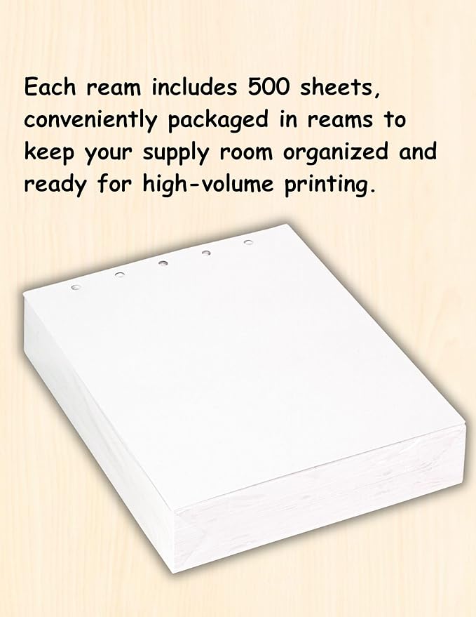 Limited Papers(TM) Writing and Copy Paper, Variation of Colors 8.5" x 11", 5 Hole Top-Punched, 20 Pound Text, 500 Sheets Per Ream. (5000, Lavander/Orchid)