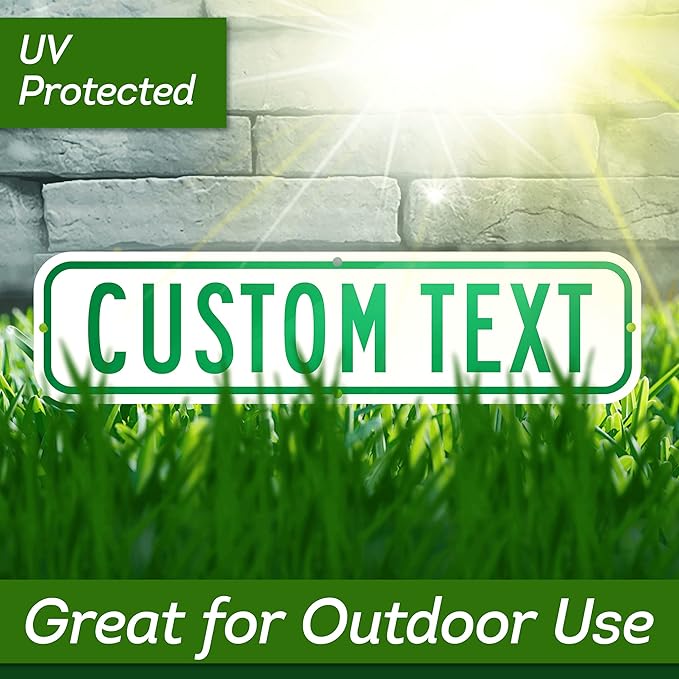 Custom Street Sign, Address Sign, 8 Colors, Reflective Option, Mounting Options, 6x24 Inch, Thick Rust-Free AlumaBond, Made in USA By My Sign Center (Contour)