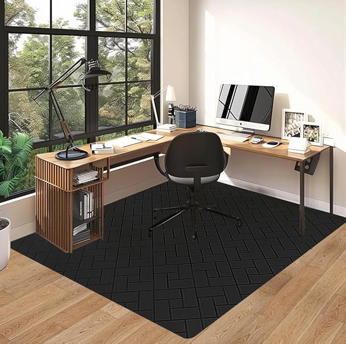 Gaming Chair Mat for Hard Floor, 75"x60" Large Computer Chair Mat, Multi-Purpose Desk Floor Protector for Work, Home, Gaming
