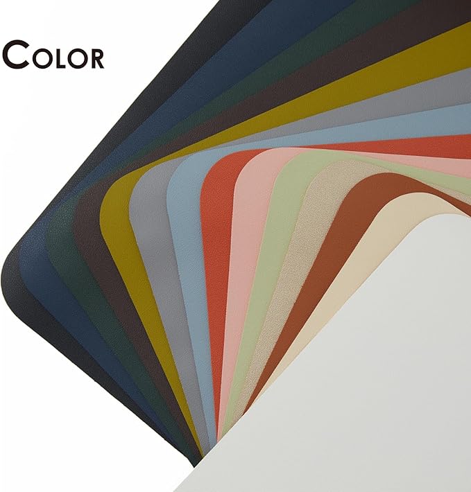 Leather Desk Mat - Non-Slip PU Desk Pad for Office and Home - Desk Organization and Accessories - Ideal for Large Mouse Pad and Desk Mats on Top of Desks (Rose Red,27.6"x 13.8")