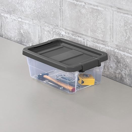 Sterilite Box Stacker Modular Clear 16QT 14723V06