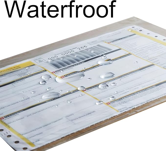 Coopaty 6" x 9" Adhesive Packing List Envelopes Clear Plastic Mailing Shipping Envelope Pouch (50 Bags)