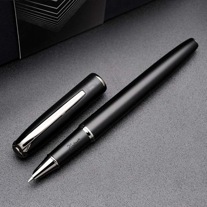 czxwyst Picasso 916 Malage Fountain Pen Original Box New Version (Sunset Gray, Ultrafine Accounting EF Nib)