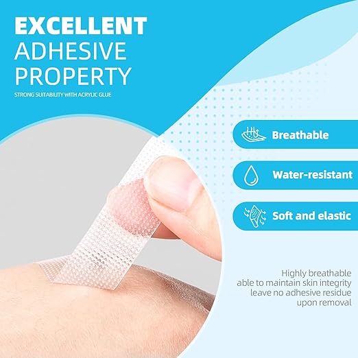 OK TAPE OKPore Transparent Medical Tape (Pack of 12) - First Aid Surgical Tape Hypoallergenic and Breathable for Wound Dressing Care, Latex Free, 1in x 10yds
