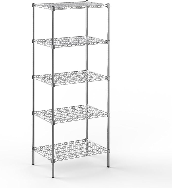 Regal Altair 21" Deep x 30" Wide x 74" Height Wire Shelving Kit | 5-Tier | NSF Commercial Storage Rack Unit