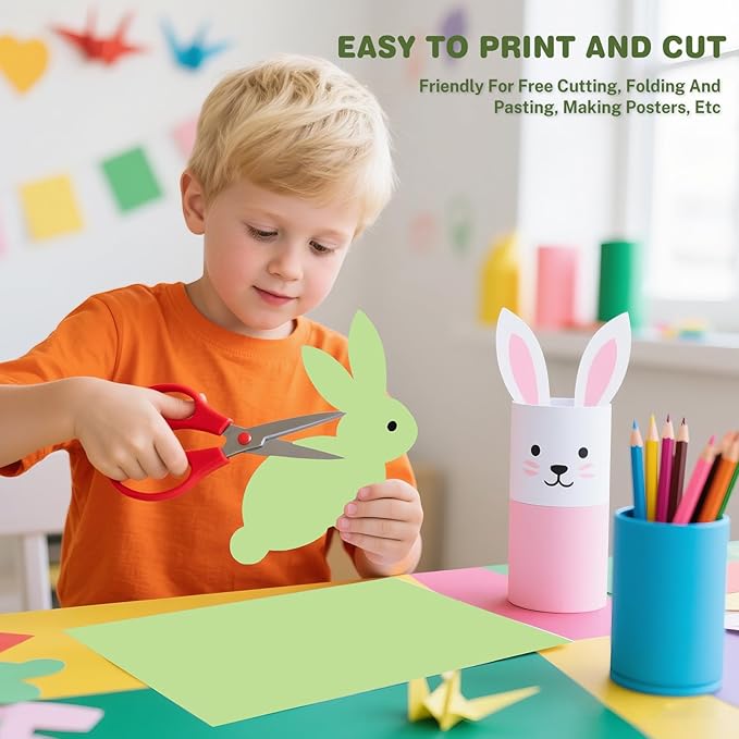Cardstock 8.5 X 11, 40 Sheets Light Green Card Stock, 75lb/ 200gsm Pale Green Copy and Printer Paper For Art, Drawing, Invitations, DIY Cards, Watercolor, Craft, Construction, School & Office Supplie