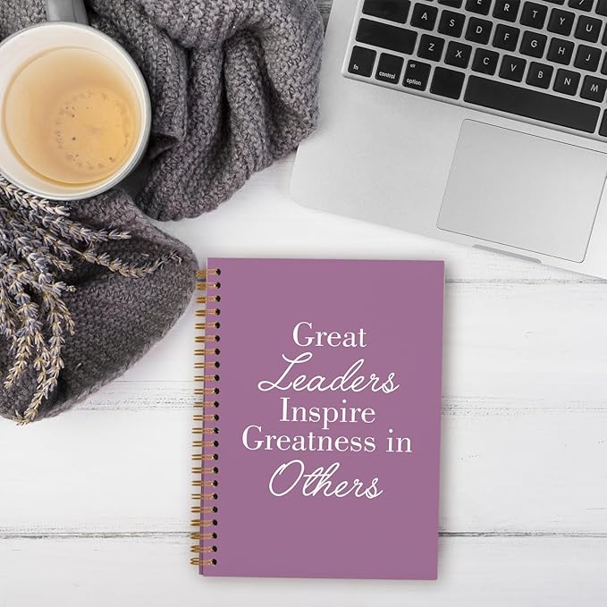OXW Purple Notebooks for Work, Employee Appreciation Gifts, Leadership Gifts Notebook Journal for Writing Meeting Office, Thank You Gifts for Women Men Leader Mentor Boss Manager, 5.5"x8.3"