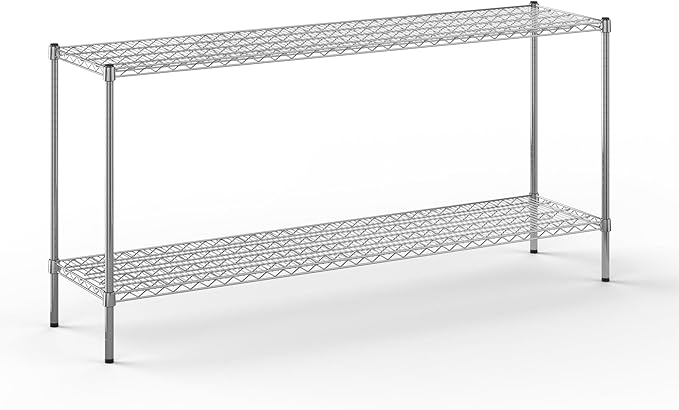 Regal Altair 18" Deep x 72" Wide x 34" Height Wire Shelving Kit | 2-Tier | NSF Commercial Storage Rack Unit