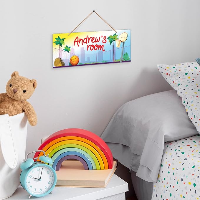 Custom Boy/Girl Name Sign Personalized Kids Decor Sign For Children Bedroom, Christmas Gift, And Wall Sign 5x13 Inches, ACM, Made in USA