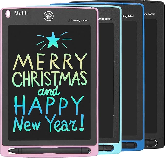 LCD Writing Tablet 8.5 Inch 4 Pack Electronic Writing Drawing Pads Doodle Board Gift for Kids Boys Girls