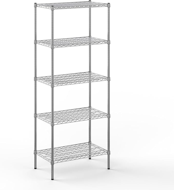 Regal Altair 18" Deep x 30" Wide x 74" Height Wire Shelving Kit | 5-Tier | NSF Commercial Storage Rack Unit