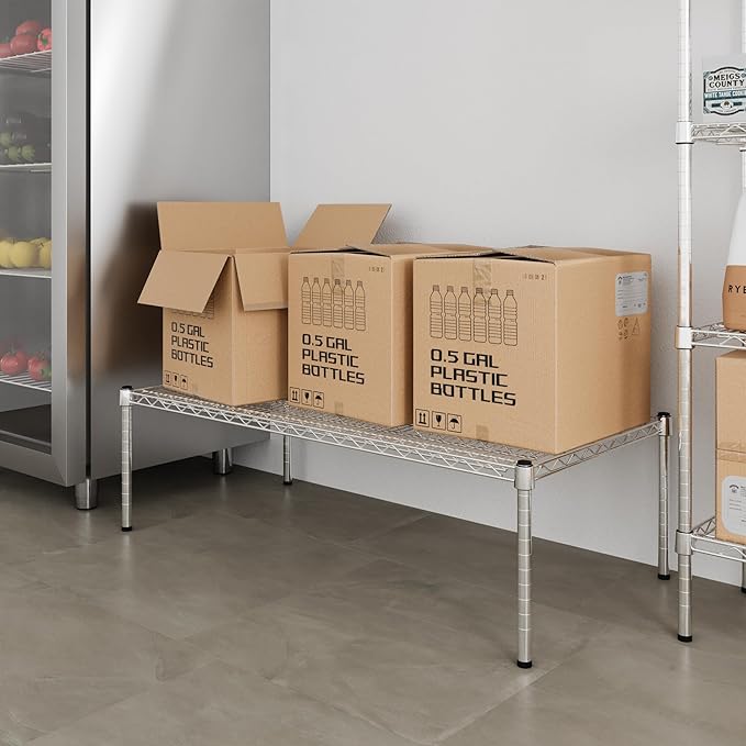 Regal Altair 24" Deep x 48" Wide x 14" Height Wire Shelving Kit | 1-Tier | NSF Commercial Storage Rack Unit