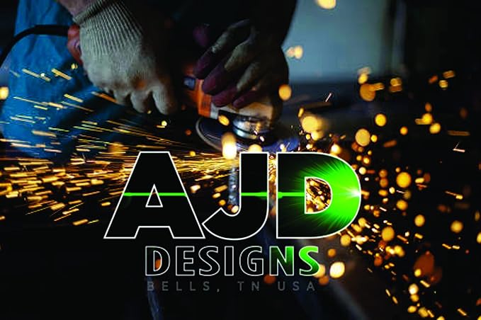 AJD Designs Personalized Metal Name Signs - Split Letter Monogram Wall Art Decor - Durable Steel Family Last Name Decor - Custom Signs Indoor or Outdoor