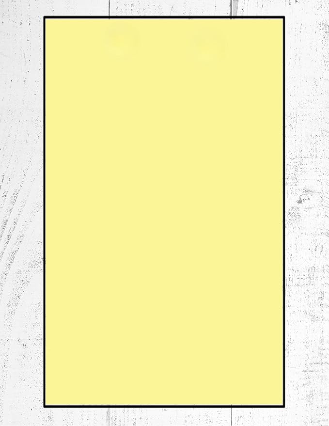 Limited Papers (TM) Colored Copy and Printing Paper, 8.5"x14" Legal Size, 24 Pound, 500 Sheets Per Ream. (500, Canary)