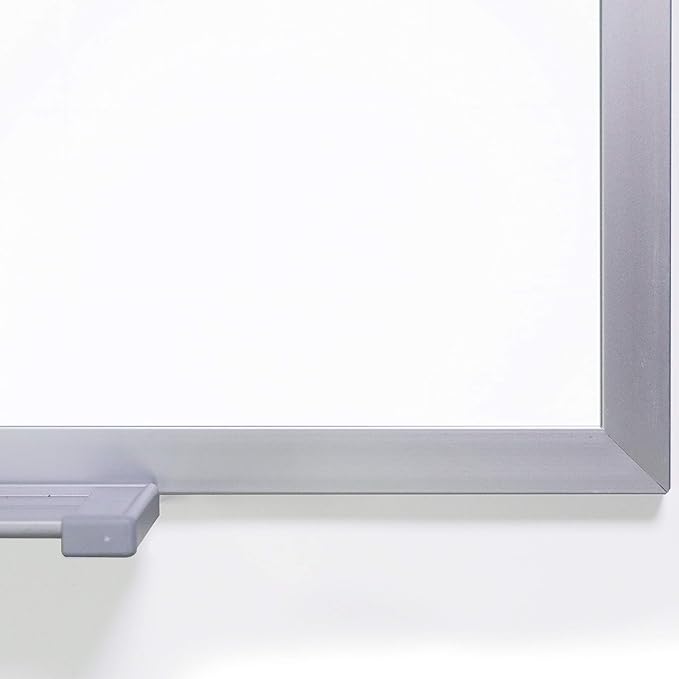 Ghent Magnetic Porcelain Whiteboard with Aluminum Frame, 2'H x 3'W