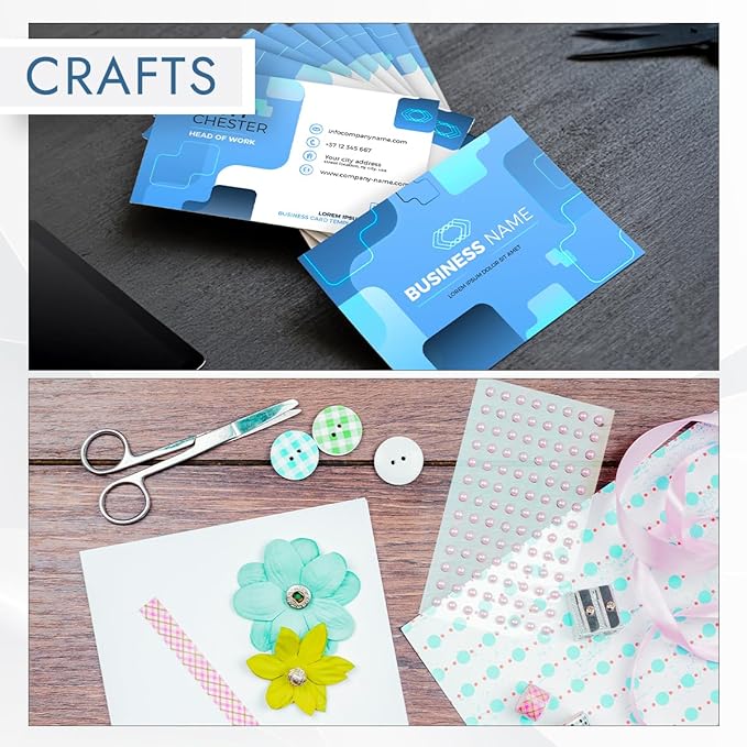 MOS Off-White Cardstock Paper 11 x 14 Inch (110 Sheets) — Heavyweight Poster Board Card Stock for Crafts, Certificates, Menus, Art Projects, Printer Compatible