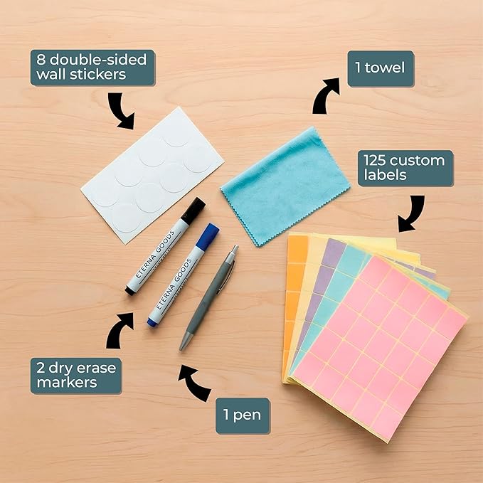 Own the Year 2026 GIANT Wall Calendar | 4ft x 3ft Full Year Dry Erase Large Planner, January '26 to December '26 Big Whiteboard Wall Calendar with Markers, Sticky Notes & Mounting Kit, Jumbo Quarterly Layout for Home or Office