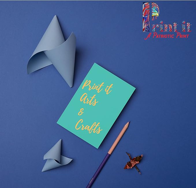 Printit Colors Multipurpose Paper, 20 lbs., 8.5" x 11", Turquoise, 500 Sheets/Ream – Premium Colored Copy Paper for Printing, School, and Office Use
