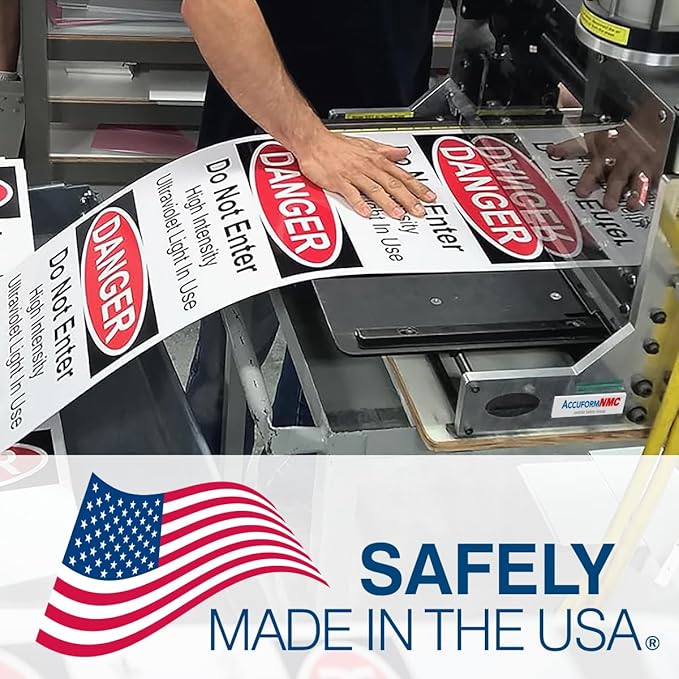 Custom OSHA Style Safety First Sign 24" x 36" Aluminum Sign, Customizable "Your Text Here", by AccuformNMC Made in USA
