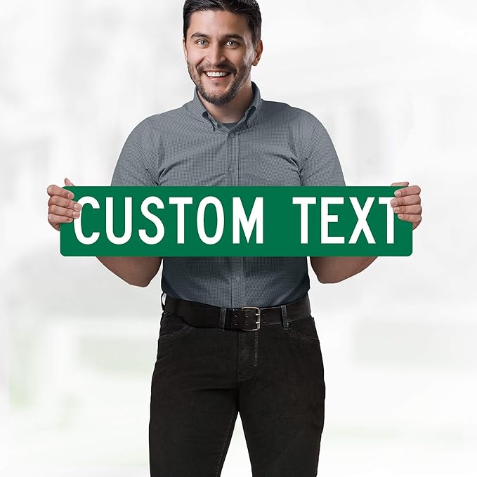 Custom Street Sign, Road & Address Sign, 8 Colors, Reflective Option, Mounting Options, 6x30 Inch, Thick Rust-Free AlumaBond, USA Made by My Sign Center, (Classic)…
