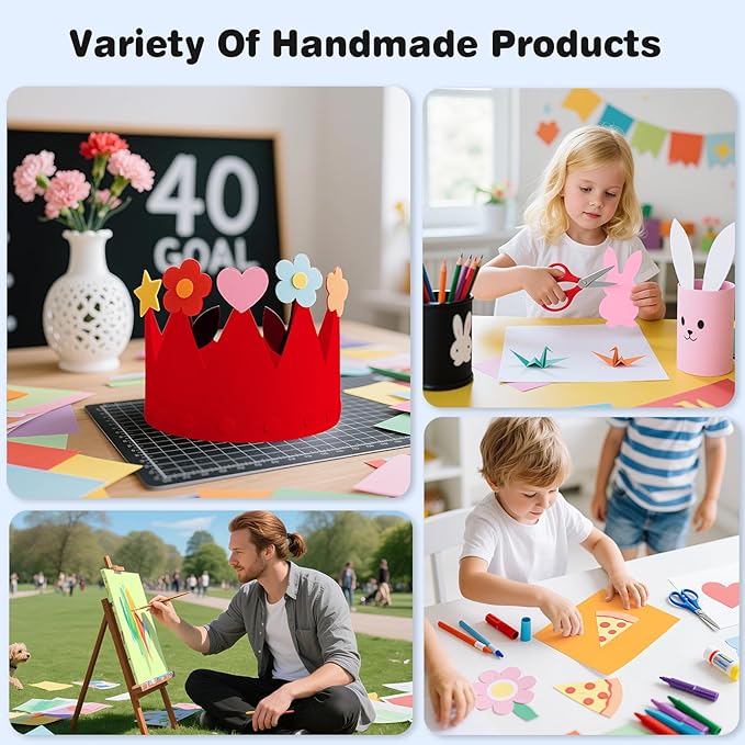 Cardstock Paper, 5 Colors Colored Cardstock 8.5x11, 80 Sheets Card Stock, 200GSM Thick Printer Paper 8.5x11, Colored Blank Card Stock Paper for Greeting Cards, DIY Cards, Wedding Invitation, Postcards