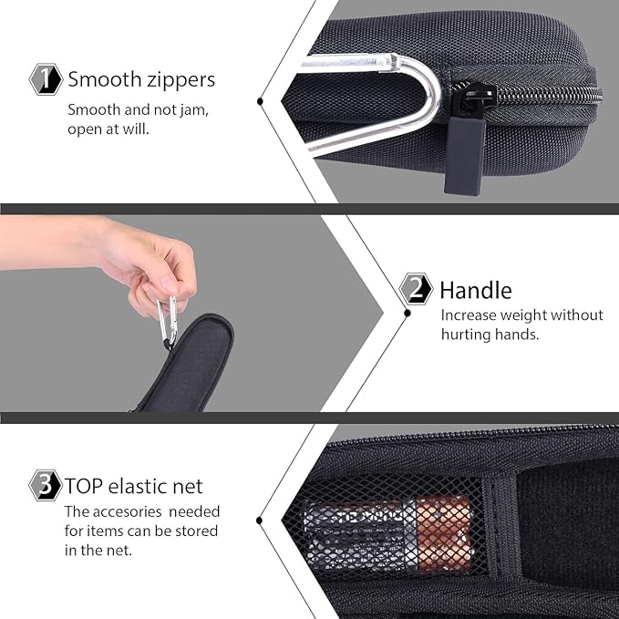 co2CREA Hard Case Replacement for Logitech Wireless Presenter R500s R500 Presentation Remote Clicker Pointer
