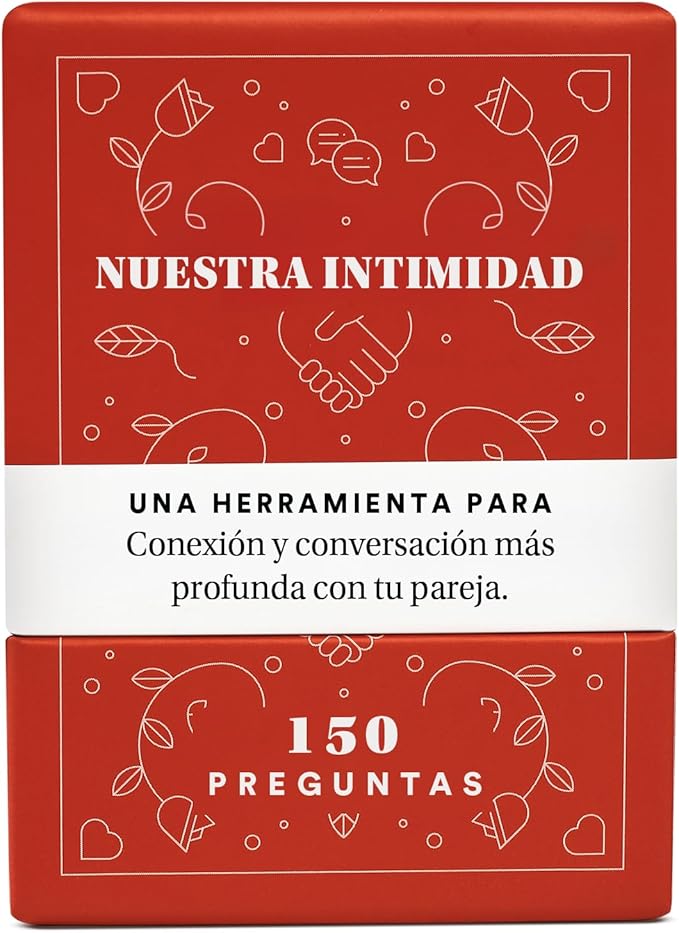 BestSelf Nuestra Intimidad - Spanish Intimacy Deck with 150 Relationship-Building Conversation Starters, Romantic Couples Card Game to Strengthen Communication and Connection