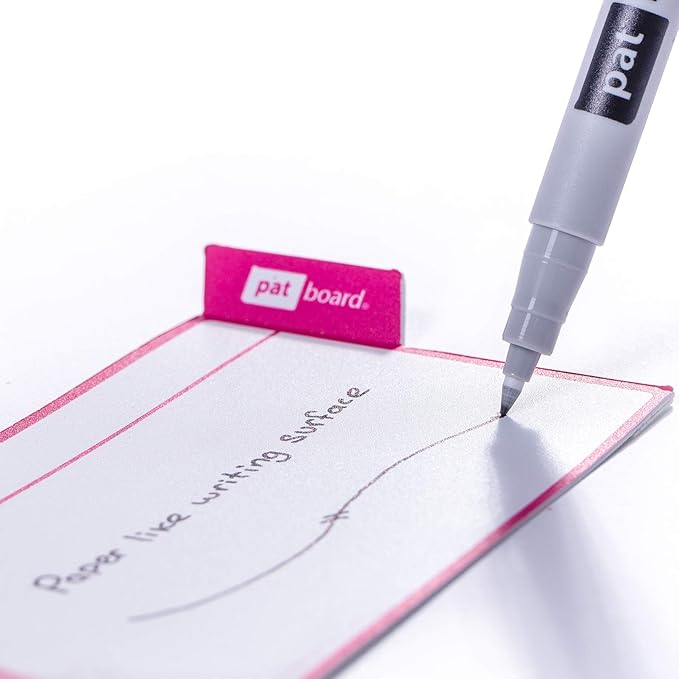 PATboard Scrum Board and Kanban Board - 16 Task Cards Medium - with nanocups® for Glass - Grey