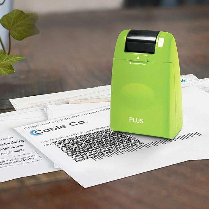 Guard Your ID Identity Protection Stamp Roller, Green